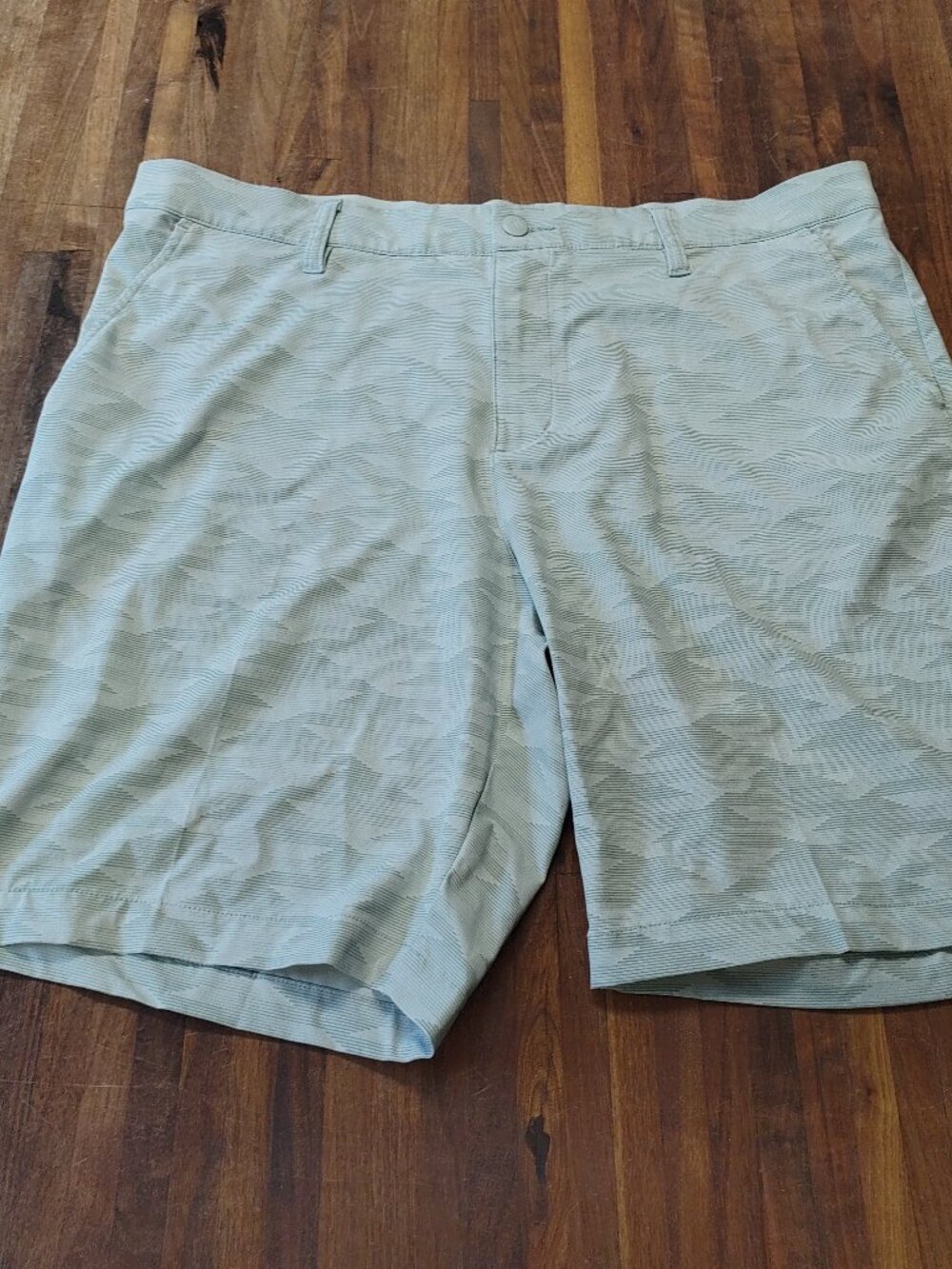 Adidas Ultimate365 Print Golf Shorts Men's 36 Wonder Silver Geometric Athletic